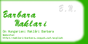 barbara maklari business card