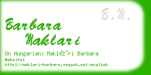 barbara maklari business card